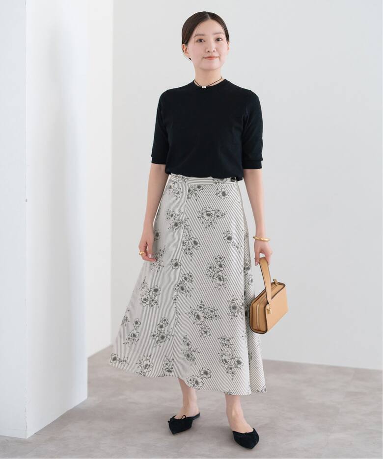 イエナ 楊柳フラワースカート イエナ楊柳フラワースカート38 