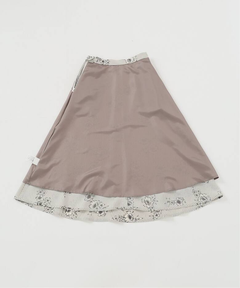 ストライプフラワースカート（ロング・マキシ丈スカート）｜IENA  