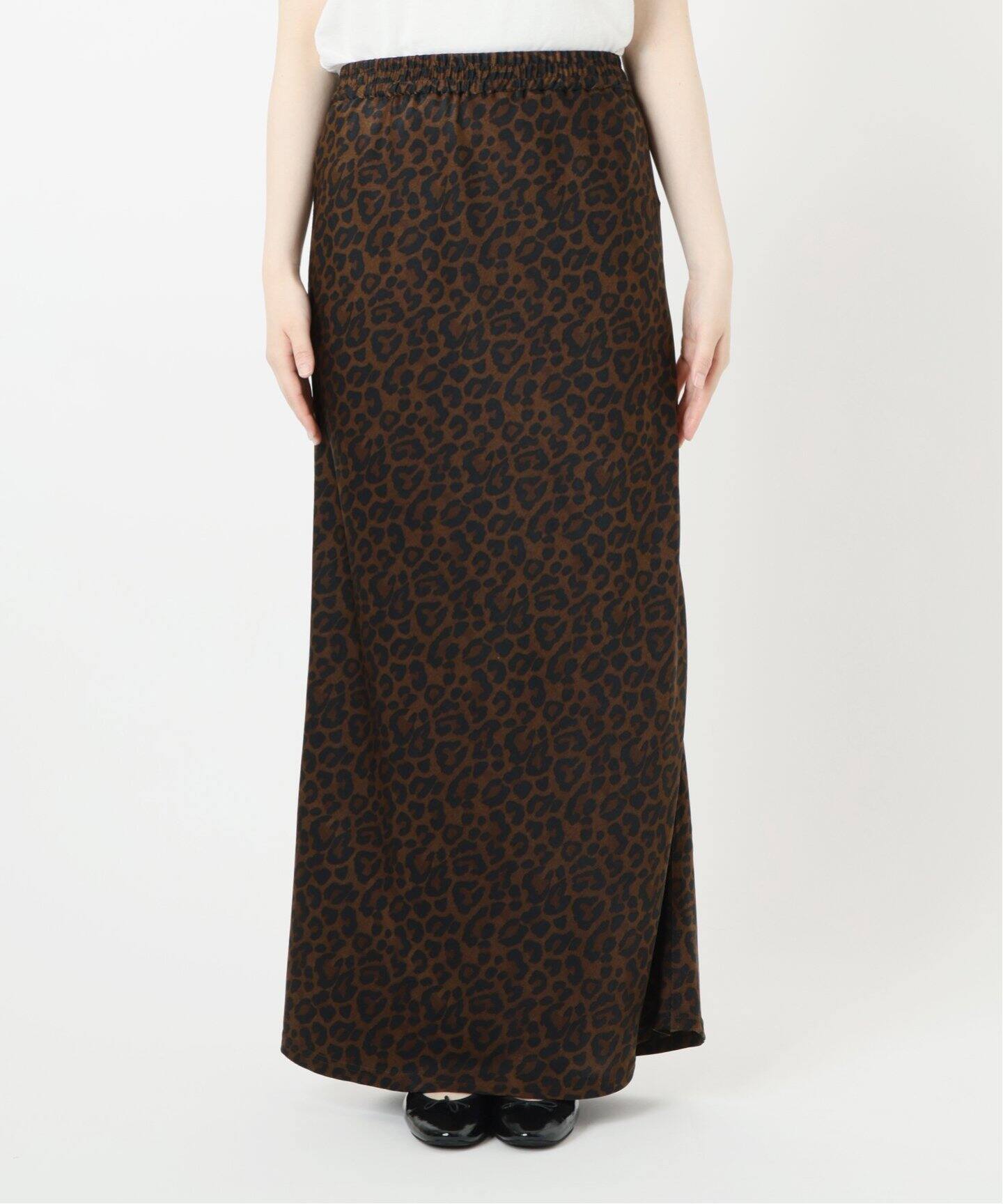 新品タグ付♡IENA BLACK レオパードスカート 36 BLACK レオパードスカート（ロング・マキシ丈スカート）｜IENA（イエナ