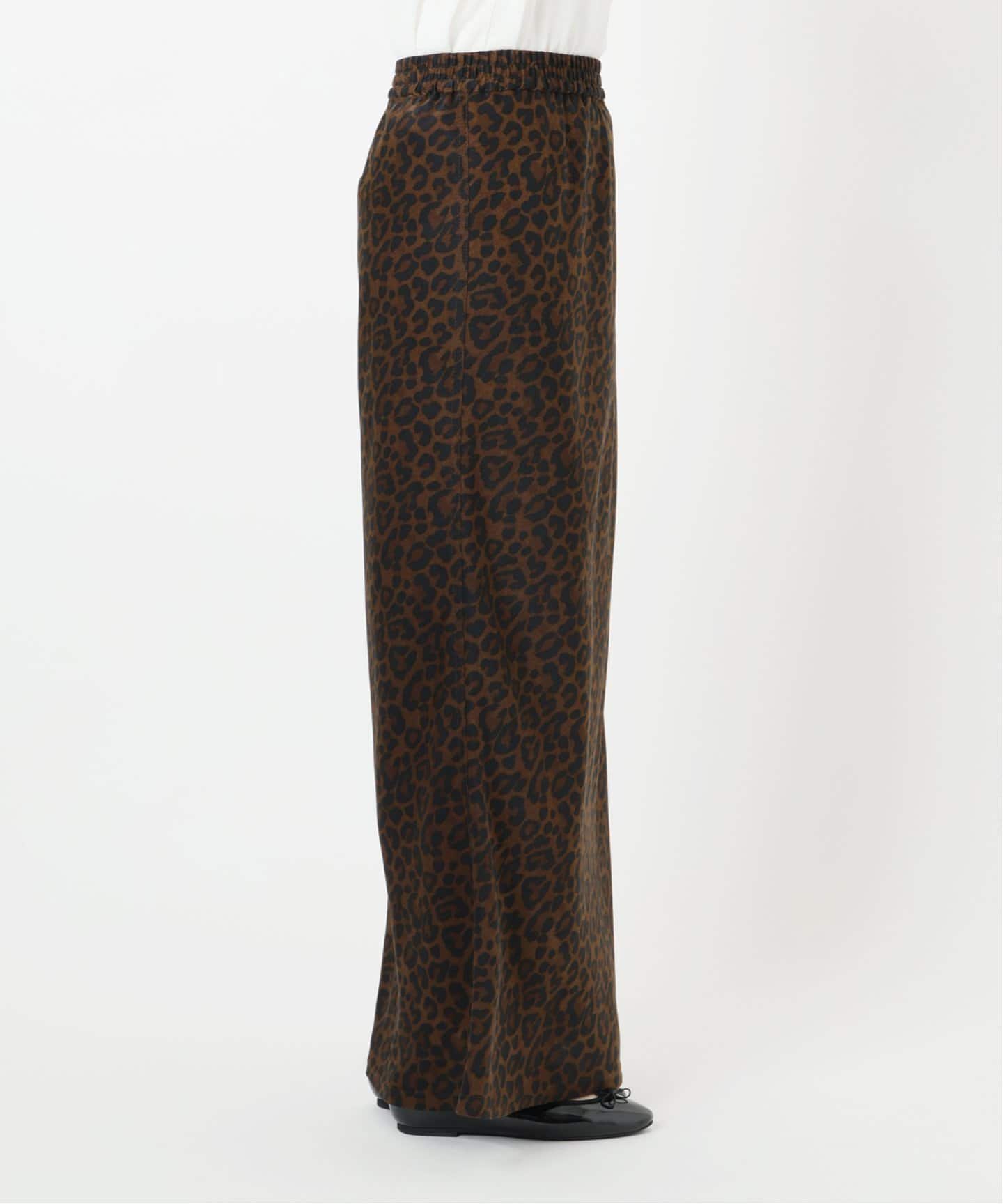 BLACK レオパードスカート（ロング・マキシ丈スカート）｜IENA（イエナ