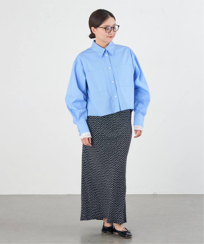 BLACK フラワースカート（ロング・マキシ丈スカート）｜IENA（イエナ  