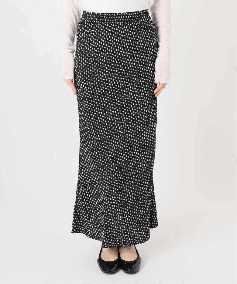 BLACK フラワースカート（ロング・マキシ丈スカート）｜IENA（イエナ  