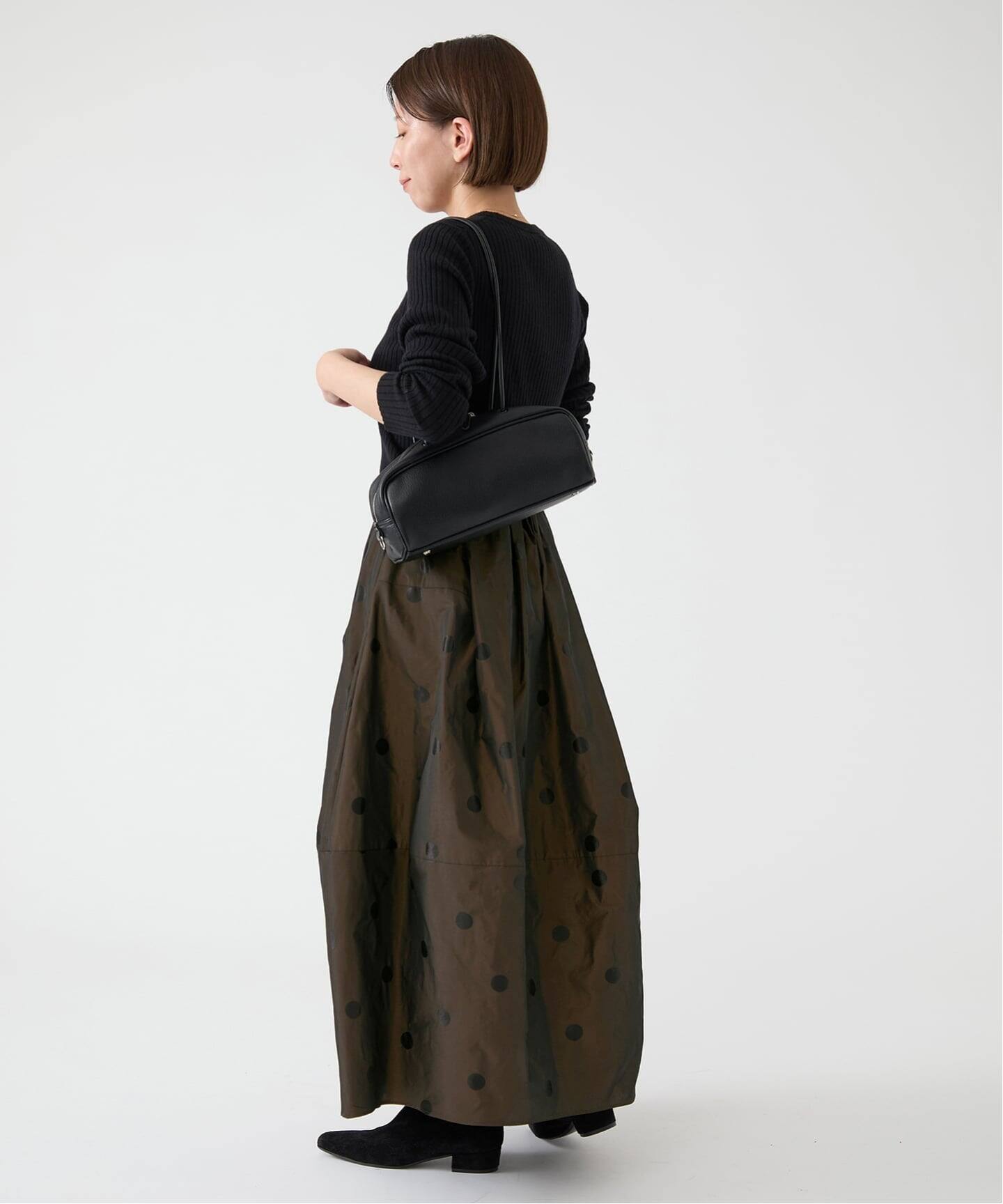 未使用☆IENA イエナ ドット タフタスカート ブラック38 IENA（イエナ）の「ドットタフタスカート（スカート）」 - WEAR