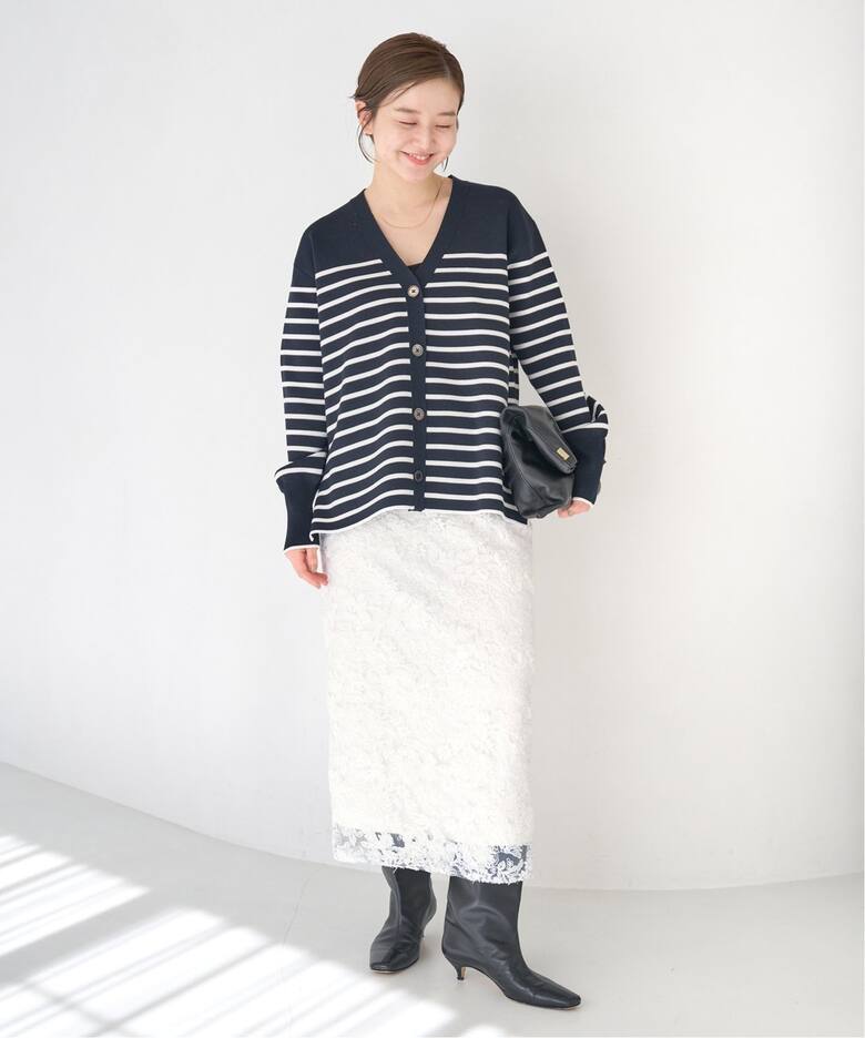 追加》シアーフラワーレーススカート（ロング・マキシ丈スカート  