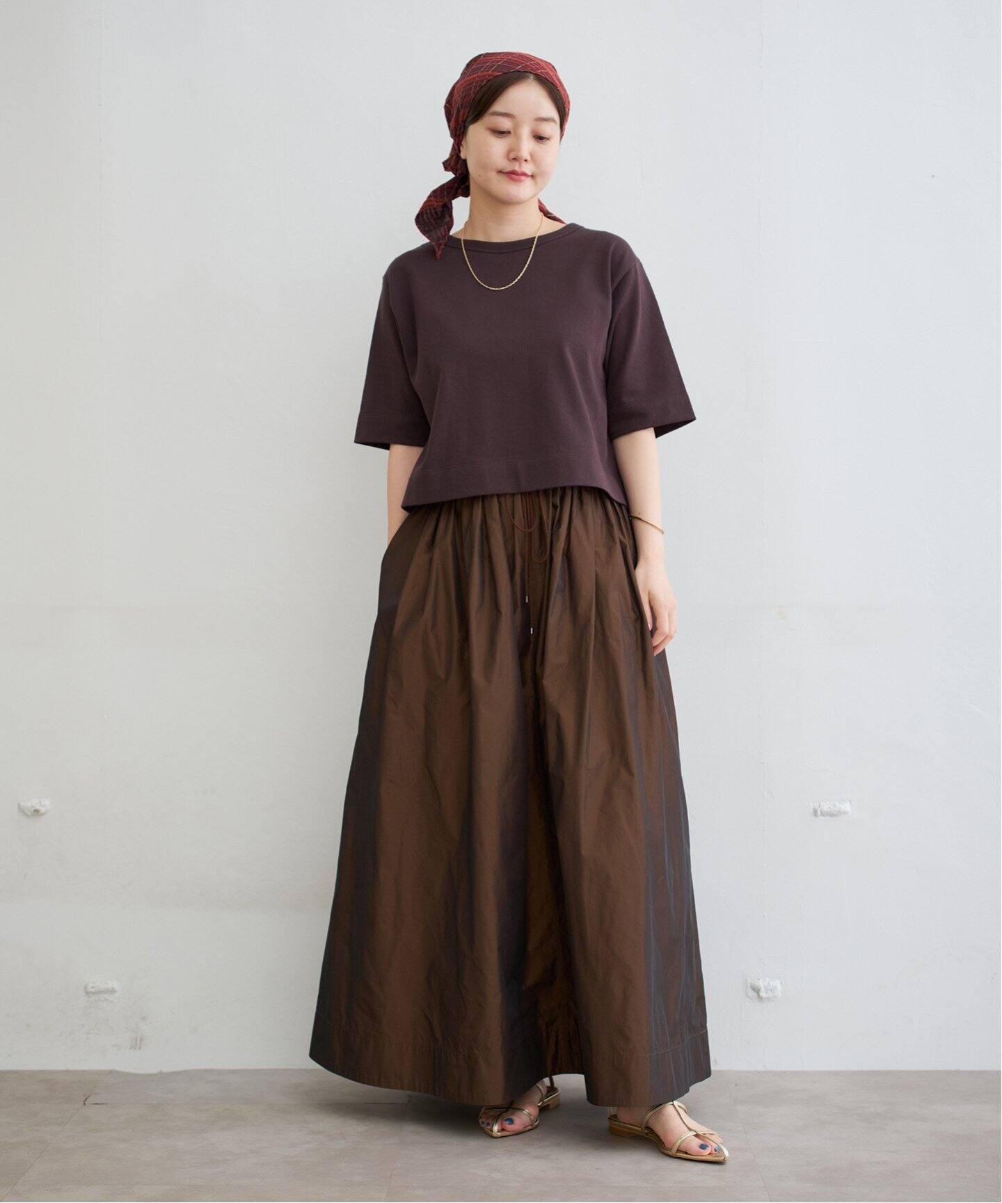 新品✨IENA LA BOUCLE ポリエステルタフタボリュームスカート 34 IENA LA BOUCLE（イエナラブークル）の「IENA LA BOUCLE