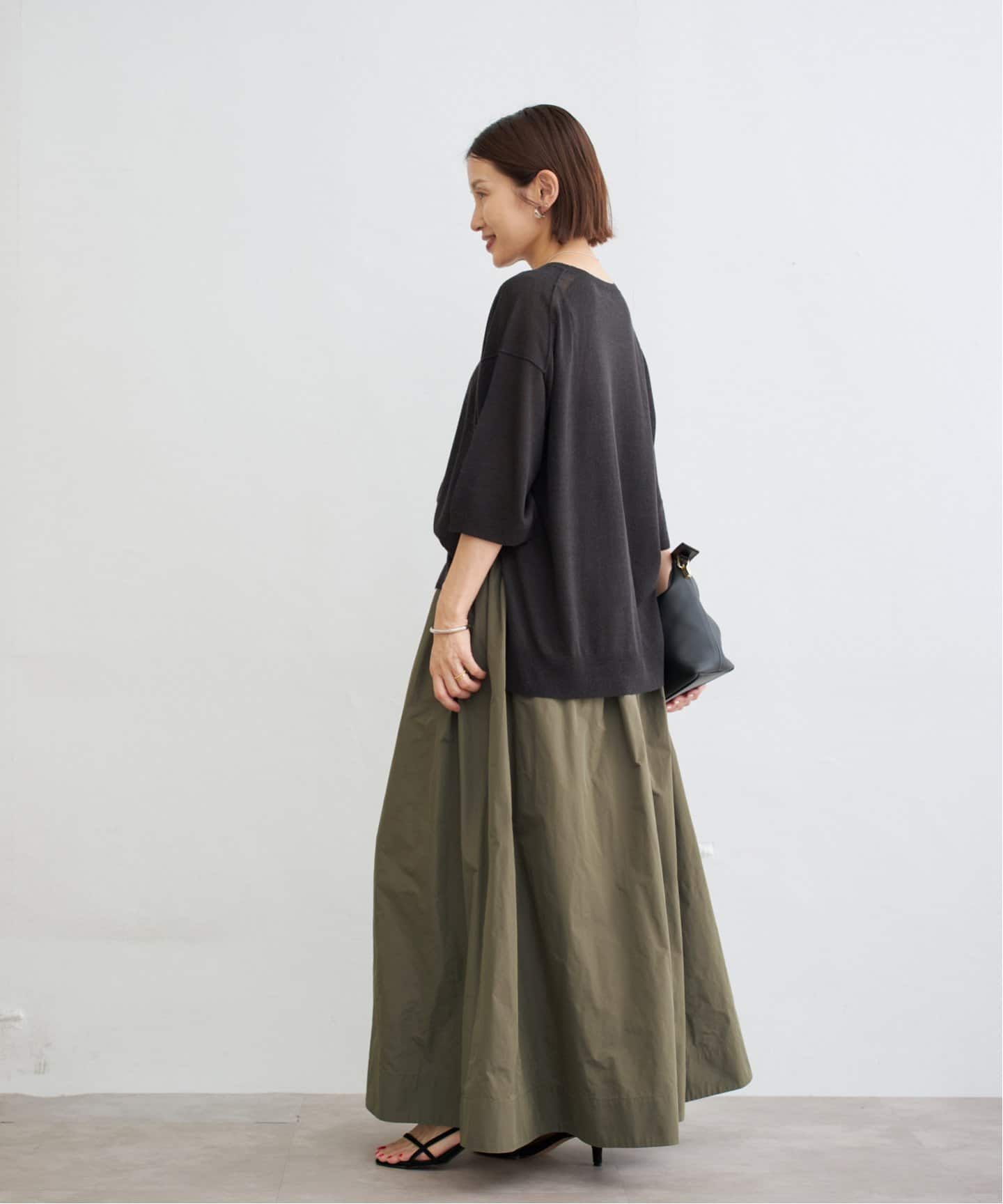 未使用IENA ポリエステルタフタボリュームスカート IENA LA BOUCLE（イエナラブークル）の「IENA LA BOUCLE
