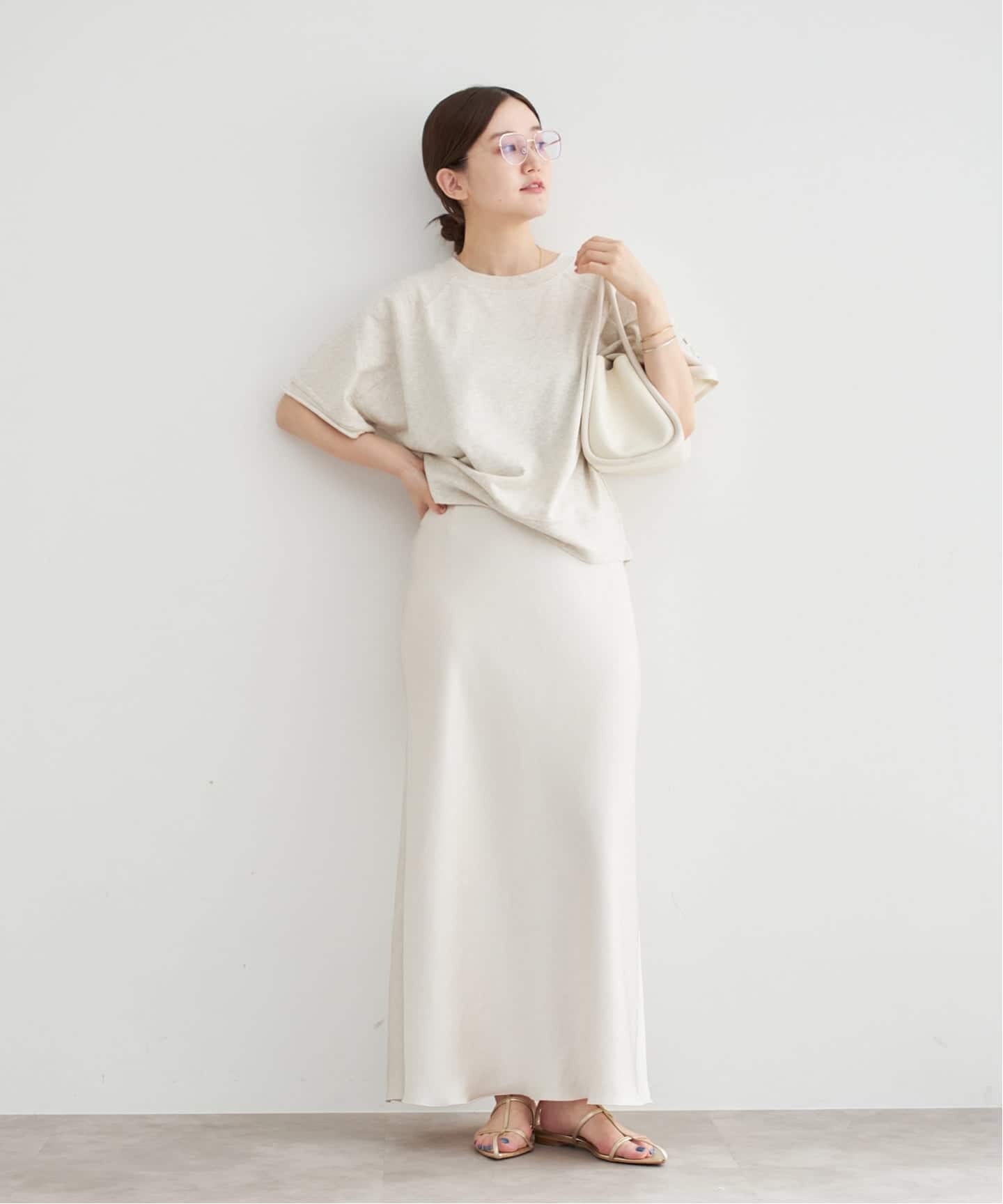 追加14》ダブルサテンスカート（ロング・マキシ丈スカート）｜IENA