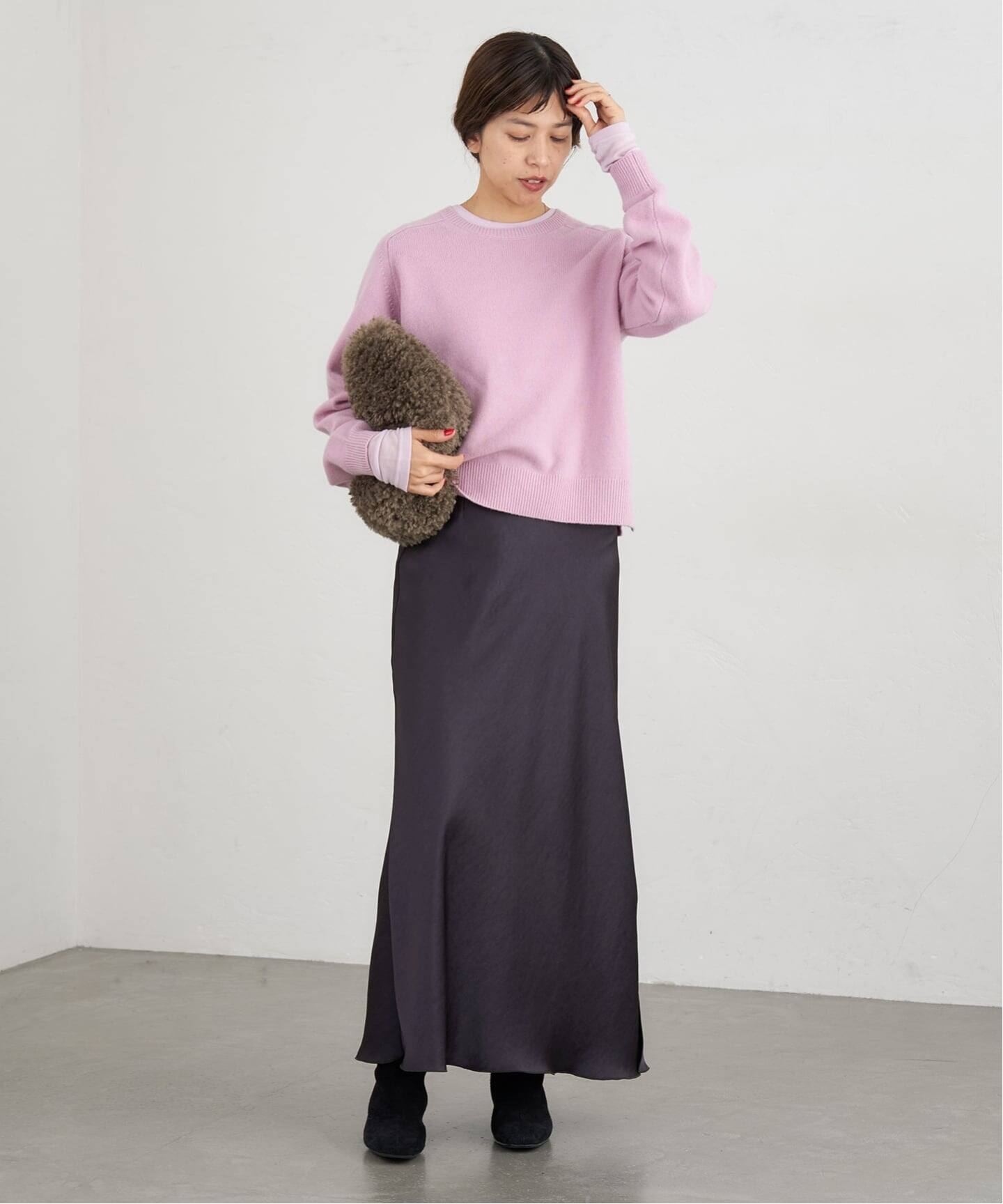 ((ゆちぽんさん専用))IENA イエナ　ダブルサテンスカート　グレー イエナ IENA 《追加3》ダブルサテンスカート （グレーB