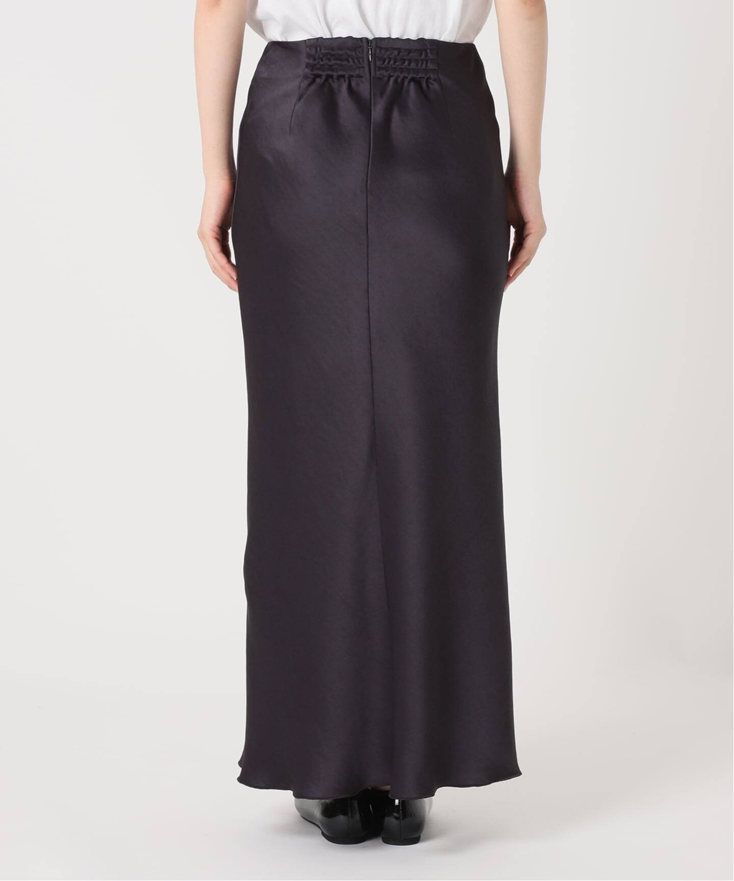 IENA ダブルサテンスカート ブラウン 38 イエナ　スピック イエナ IENA 《追加10》ダブルサテンスカート （ブラウン