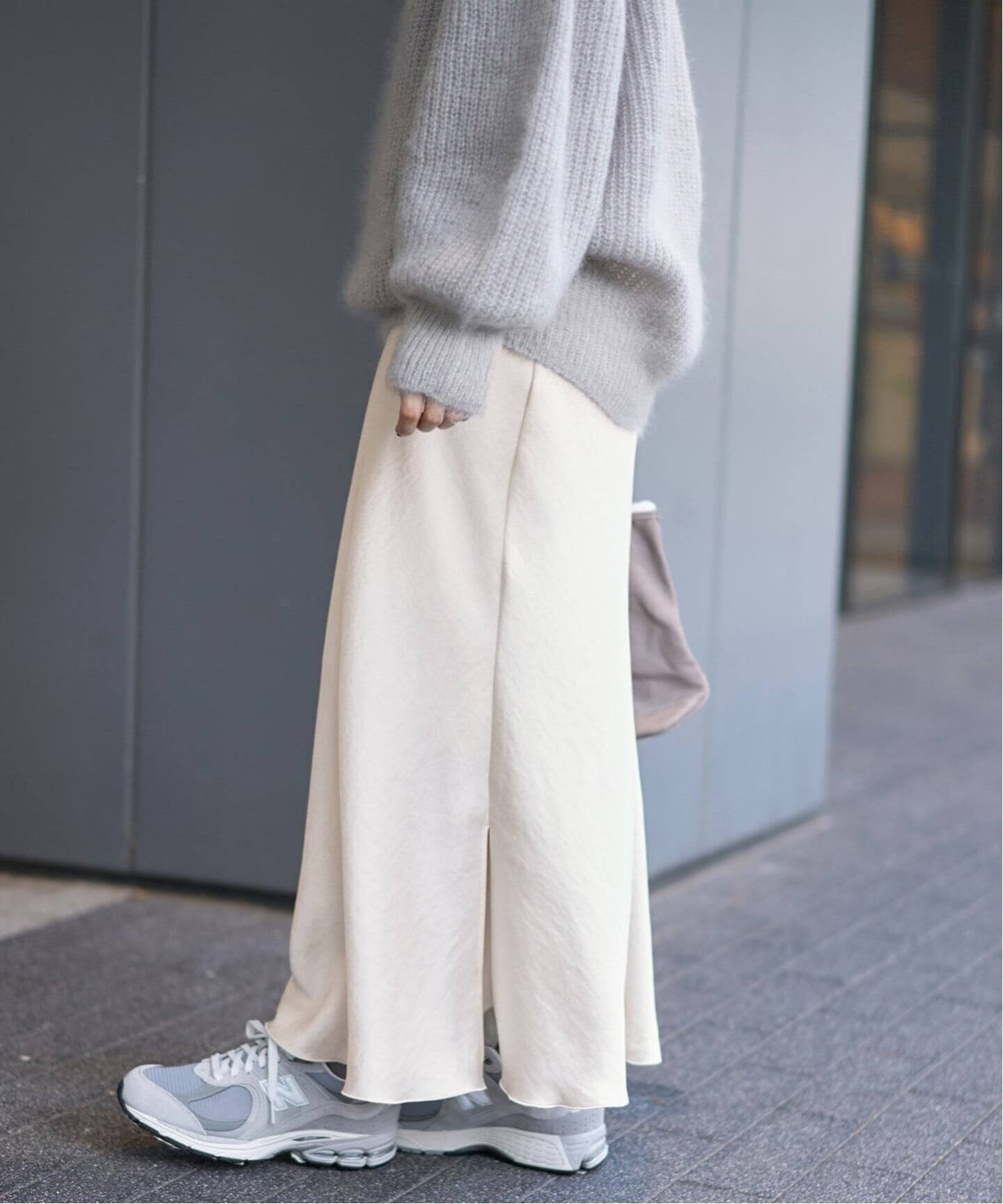 追加15》ダブルサテンスカート（ロング・マキシ丈スカート）｜IENA