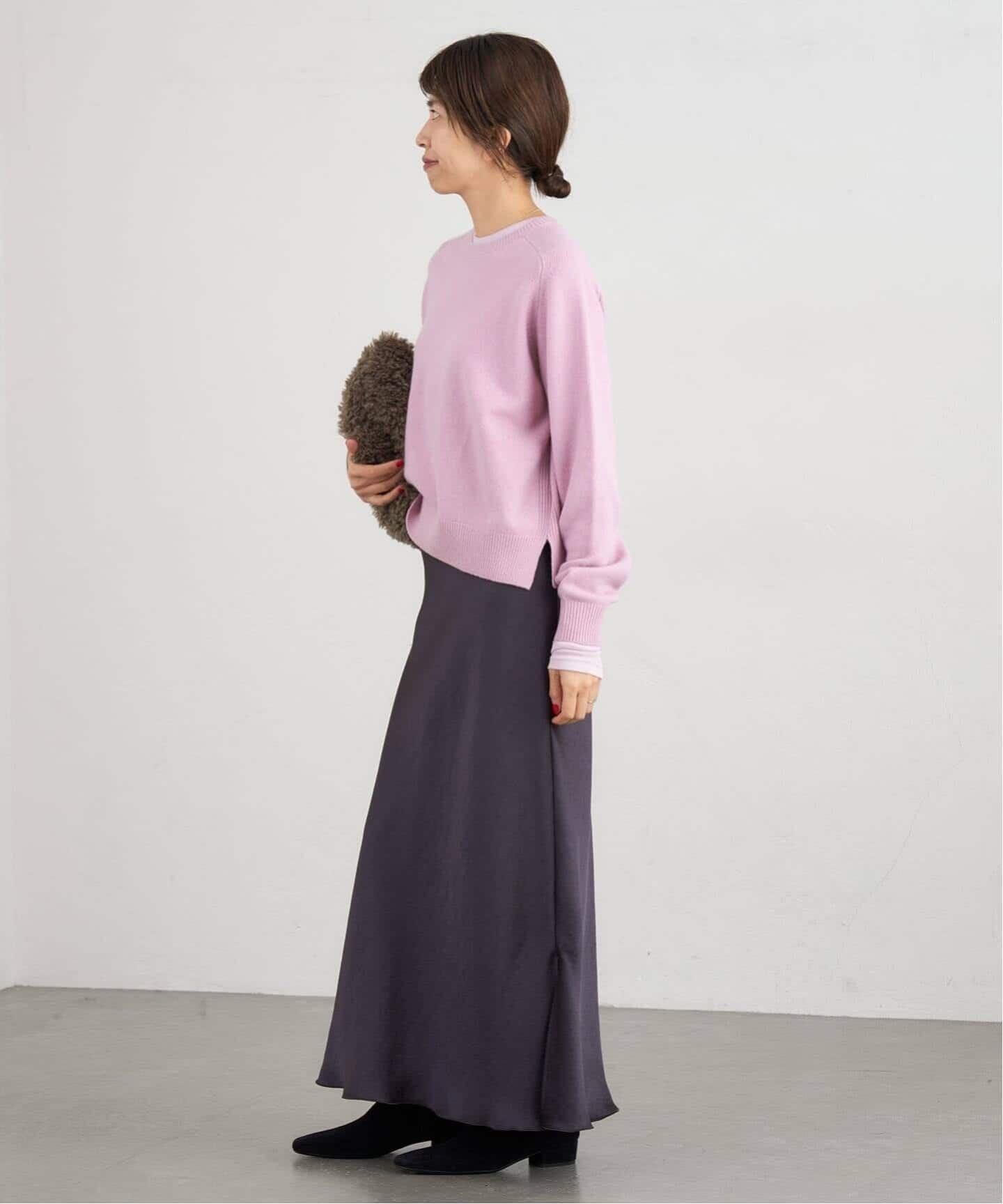 追加15》ダブルサテンスカート（ロング・マキシ丈スカート）｜IENA