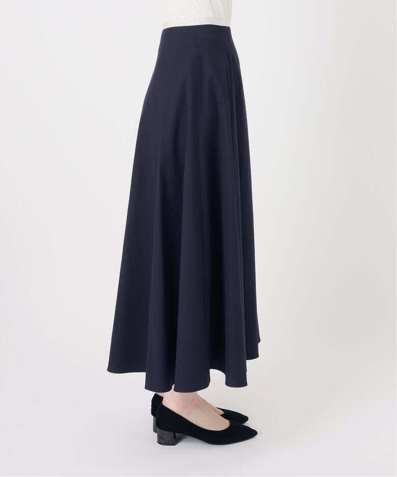 バイカラーリボンフレアスカート（ロング・マキシ丈スカート）｜IENA  