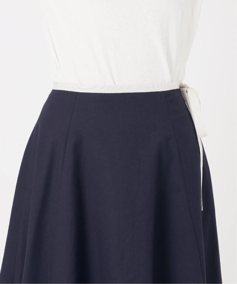 バイカラーリボンフレアスカート（ロング・マキシ丈スカート）｜IENA  