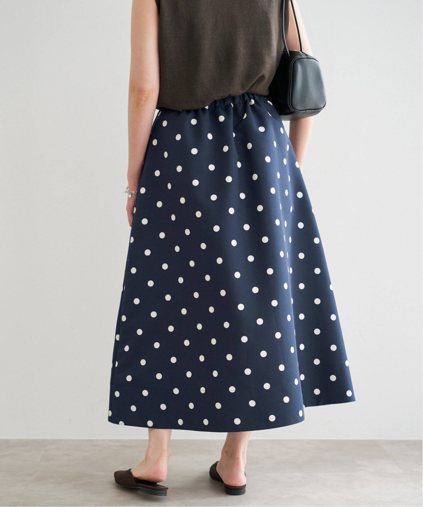 ドットグログラン ボリュームスカート（ロング・マキシ丈スカート  
