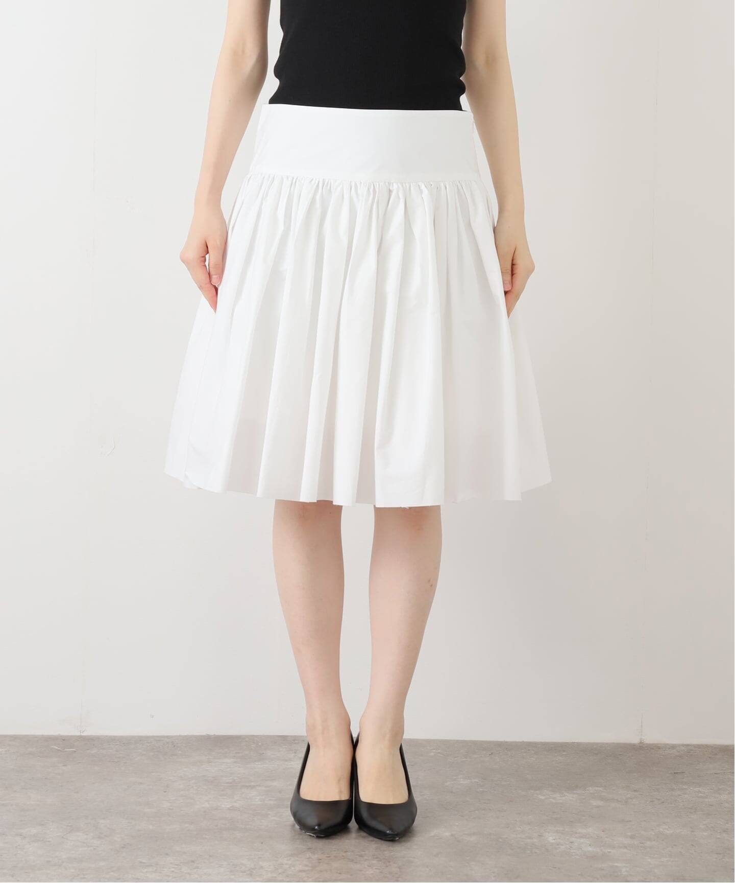 The Garment ザ ガーメント スカート Cyprus Drape Skirt 20550 レディース コットン Aライン フレア ドレープ ロング丈 マキシ丈 050 THE GARMENT⁄ザ ガーメント Cyprus Midi Skirt スカート 21443 IENA