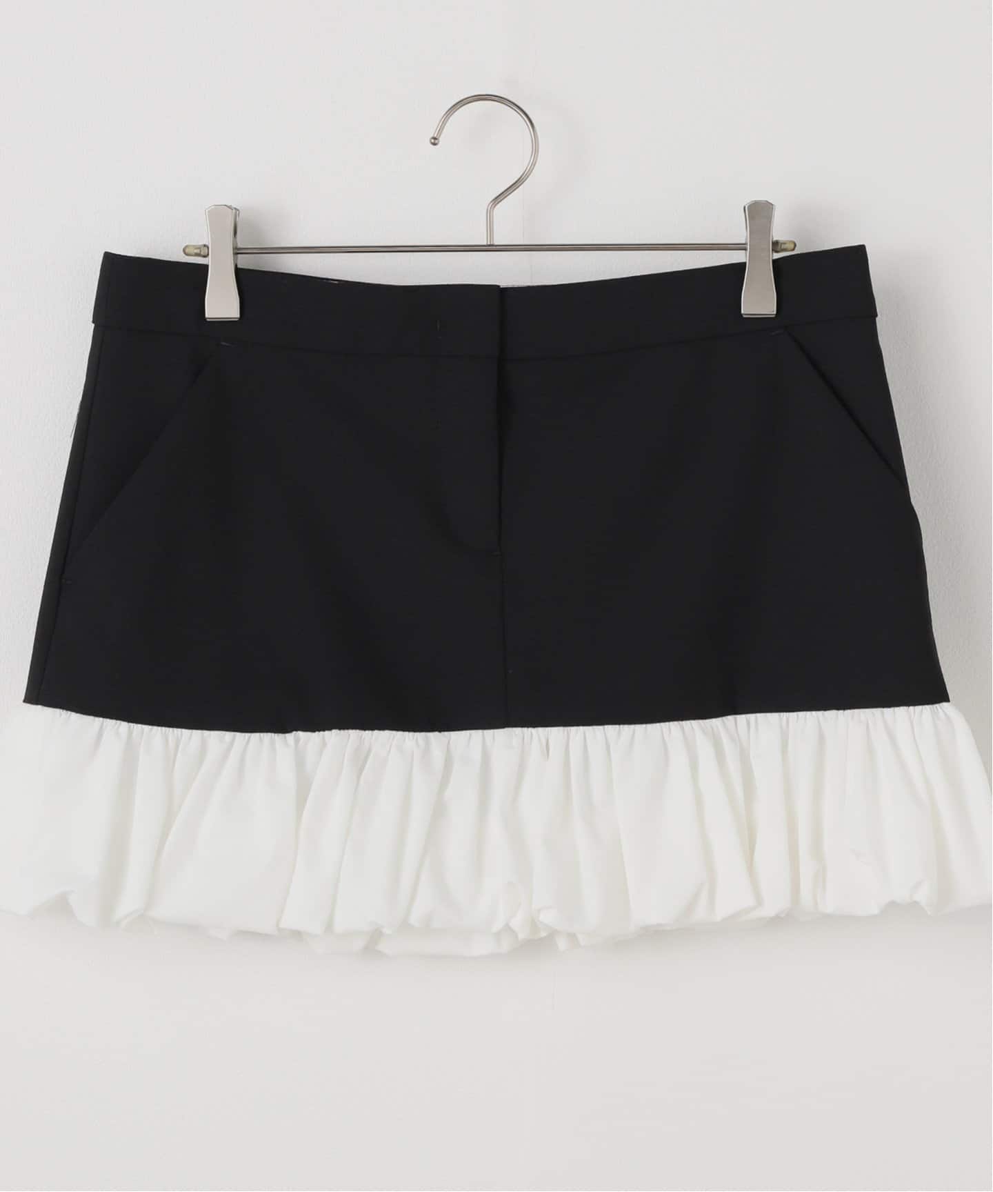 【関税込み】The Garment ブラック＆ホワイト Noah ミニスカート Noah Mini Skirt Black