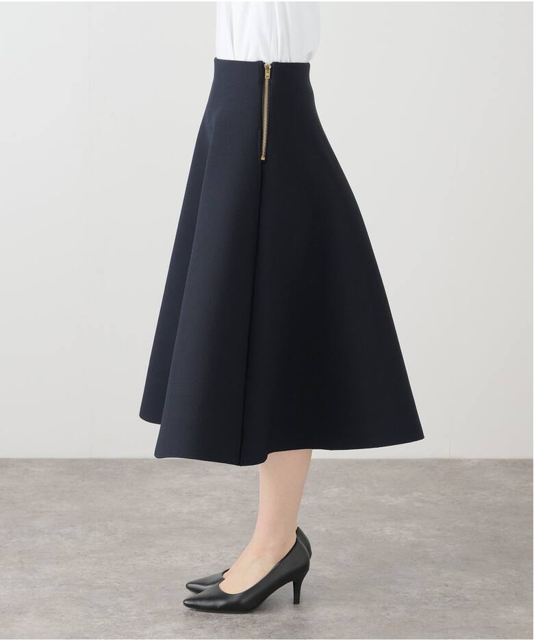 MADISON BLUE Wフェイス ミモレ フレアスカート マディソンブルー 定番  