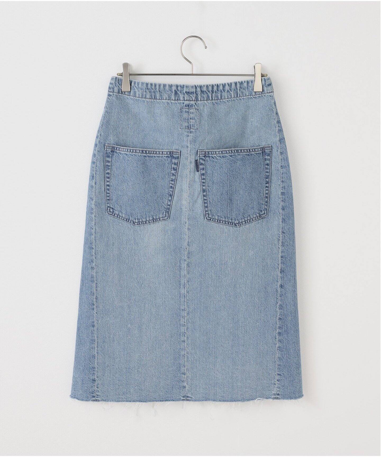 MADISONBLUE/マディソンブルー HEM CUT MID-LENGTH SK デニムスカート  