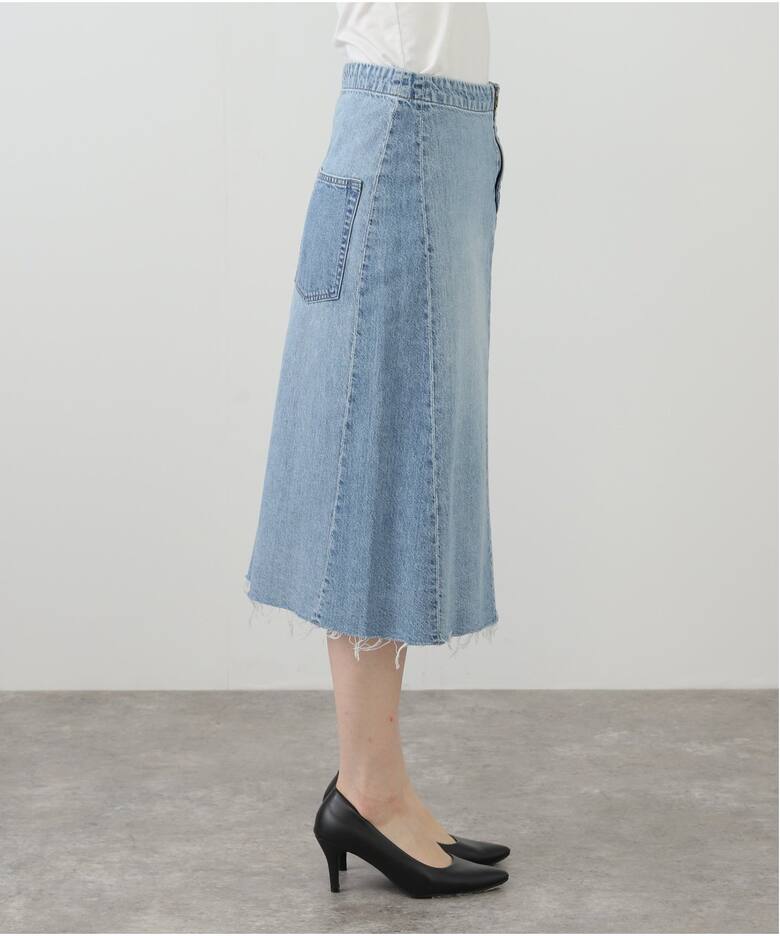 nonnon様】マディソンブルー 別注 デニム スカート フレア ミモレ丈 MI  