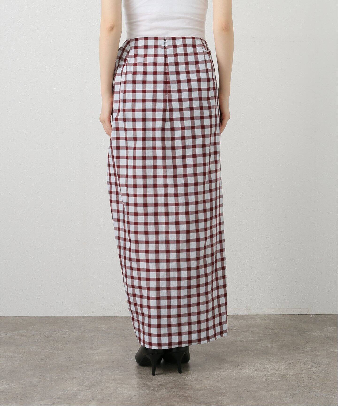 CURRENTAGE/カレンテージ チェックスカート A2551FS223（ロング  