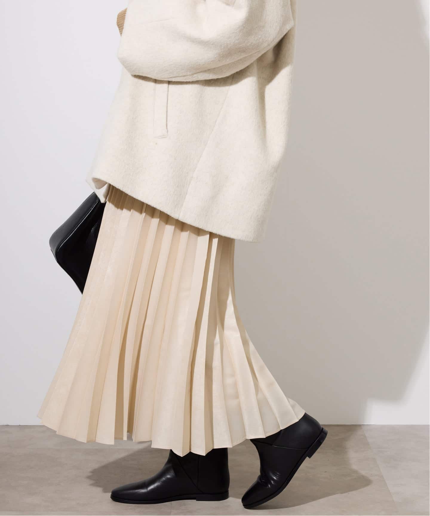 ハクプリントプリーツスカート（ロング・マキシ丈スカート）｜SLOBE