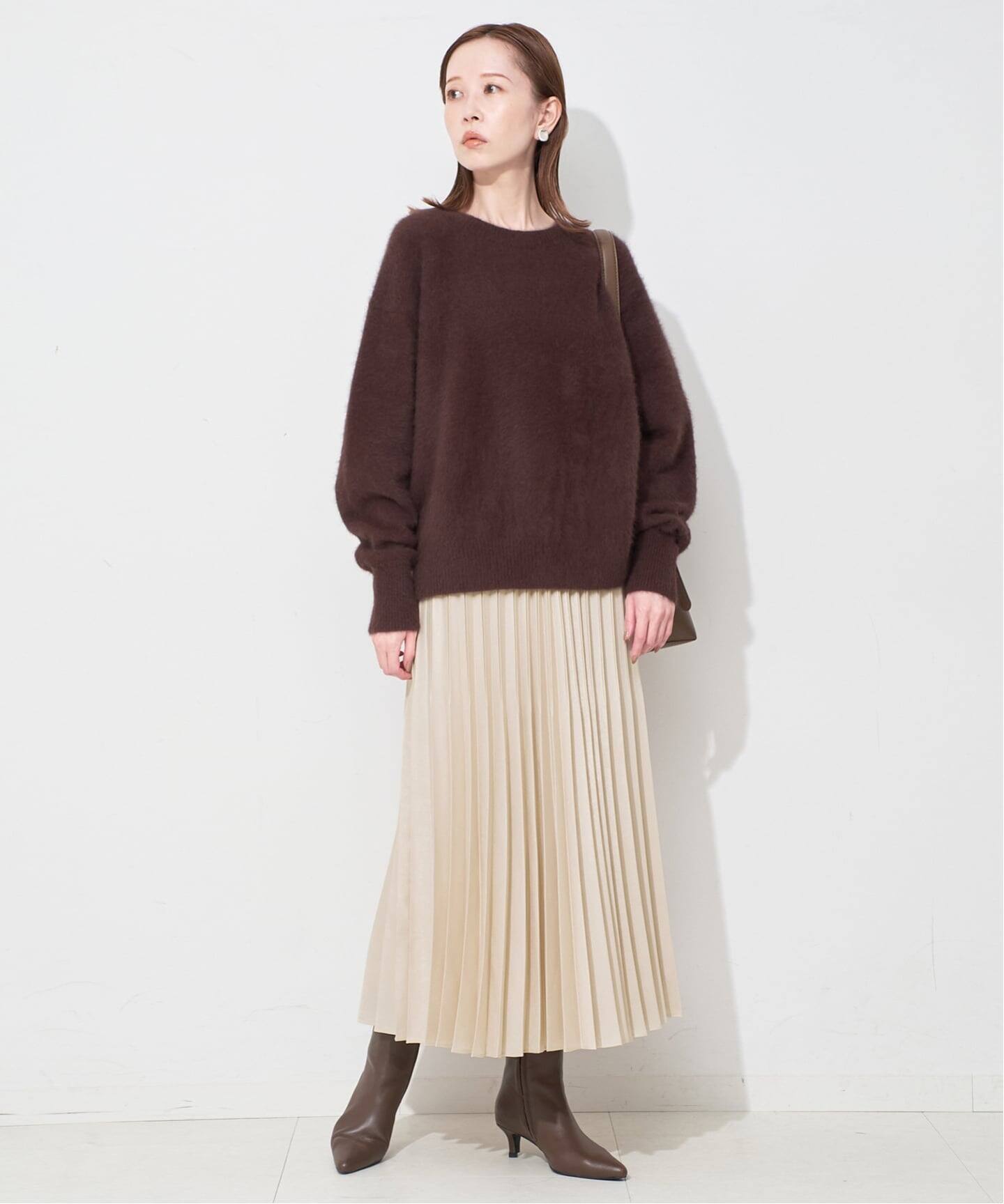 ハクプリントプリーツスカート（ロング・マキシ丈スカート）｜SLOBE