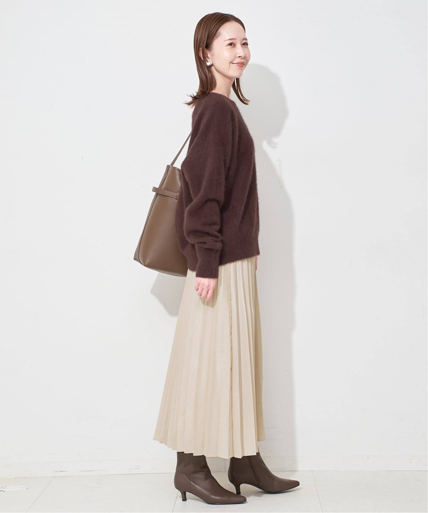 ハクプリントプリーツスカート（ロング・マキシ丈スカート）｜SLOBE