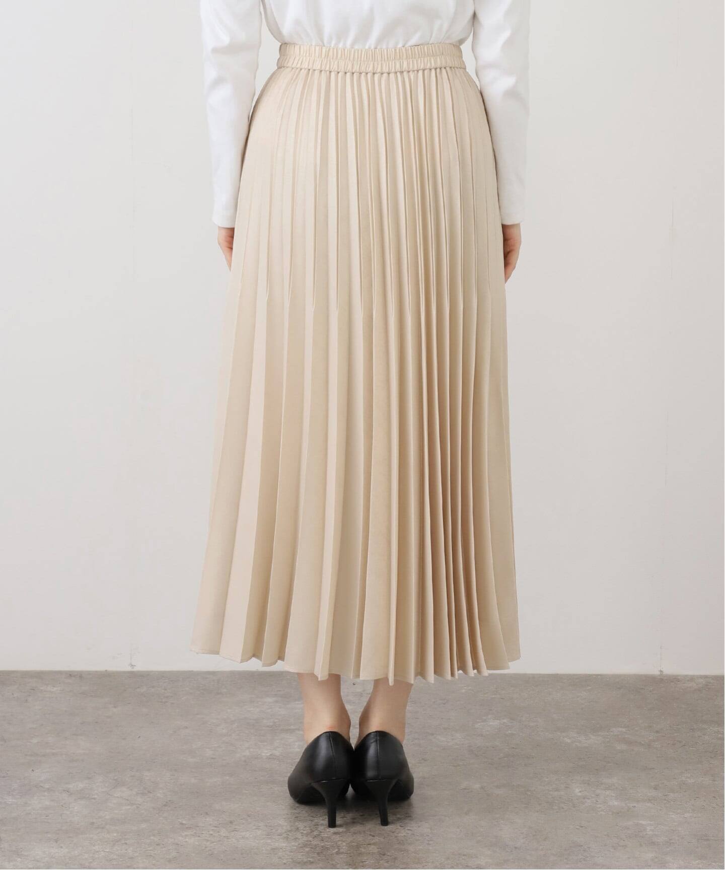 ハクプリントプリーツスカート（ロング・マキシ丈スカート）｜SLOBE