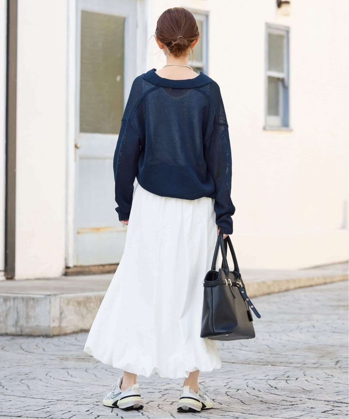 25SS SLOBE IENA バルーンスカート ネイビー 25SS SLOBE IENA バルーンスカート ネイビー