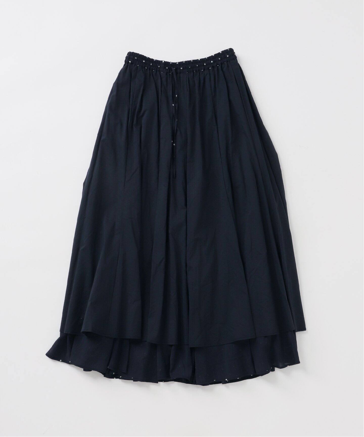 SLOBE IENA PEボイル切替ギャザースカート グリーン PEボイル切替ギャザースカート（その他スカート）｜SLOBE IENA