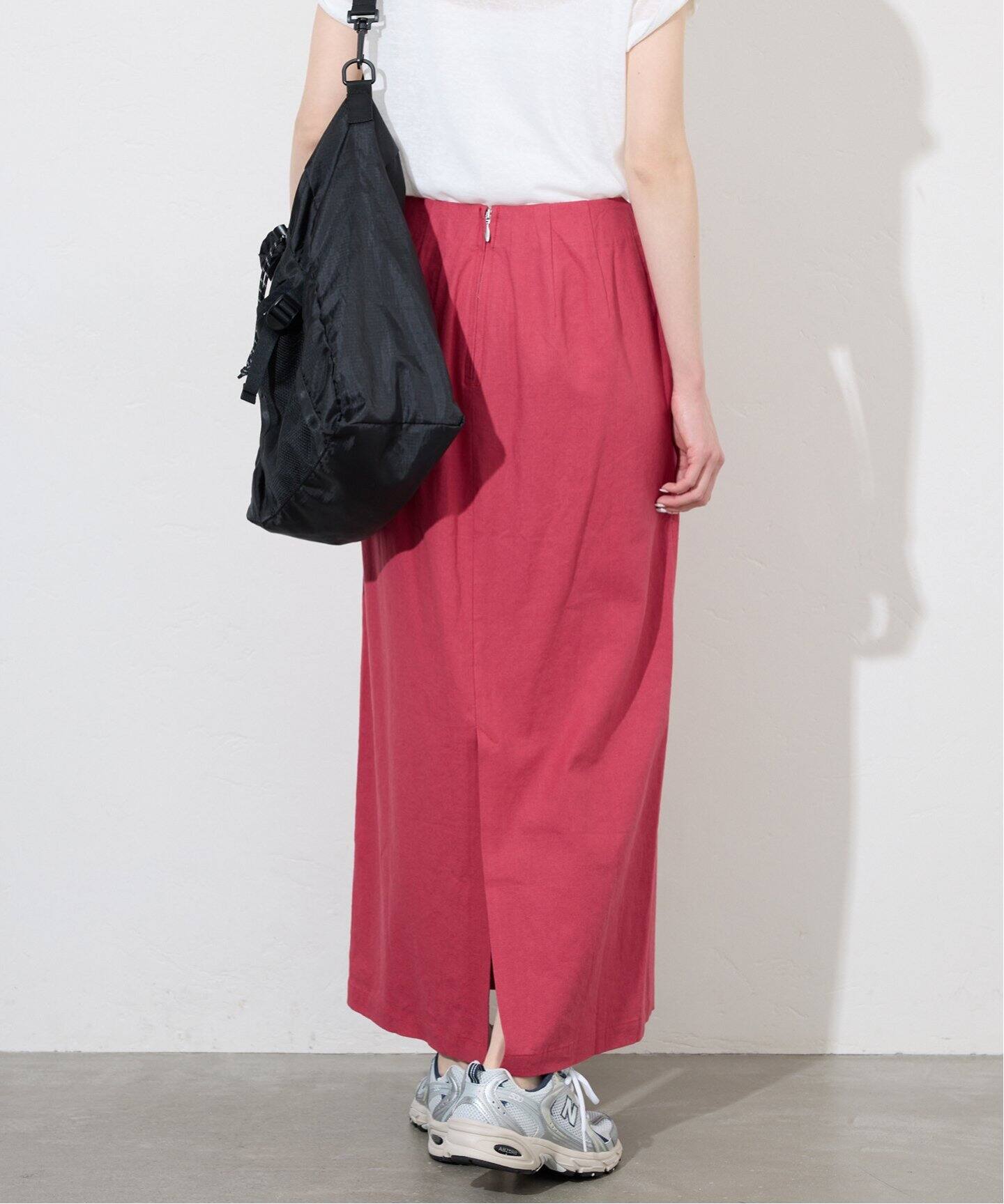 SLOBE IENA リネンレーヨンアイラインスカート リネンレーヨンアイラインスカート（ロング・マキシ丈スカート