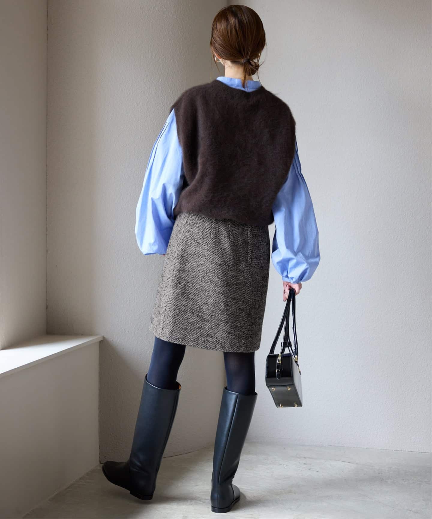 【IENA/イエナ】ツィードミニスカート maison LINTON Tweed ミニスカート（ミニスカート）｜IENA