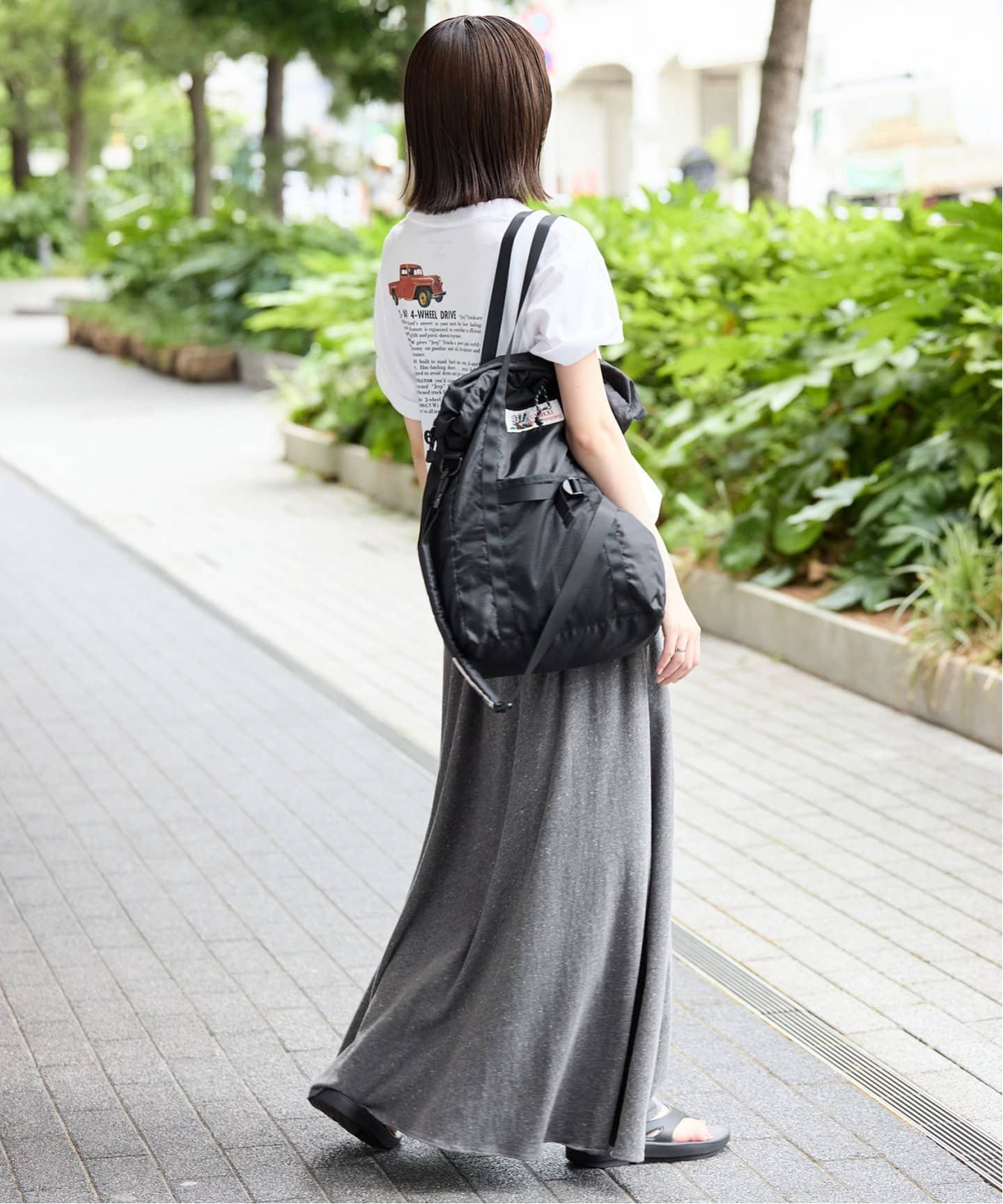 スローブイエナ　綿麻リラックスラップスカート　ブラック 綿麻リラックスラップスカート スローブイエナ SLOBE IENA 新品