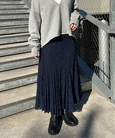 レースランダムフレアスカート