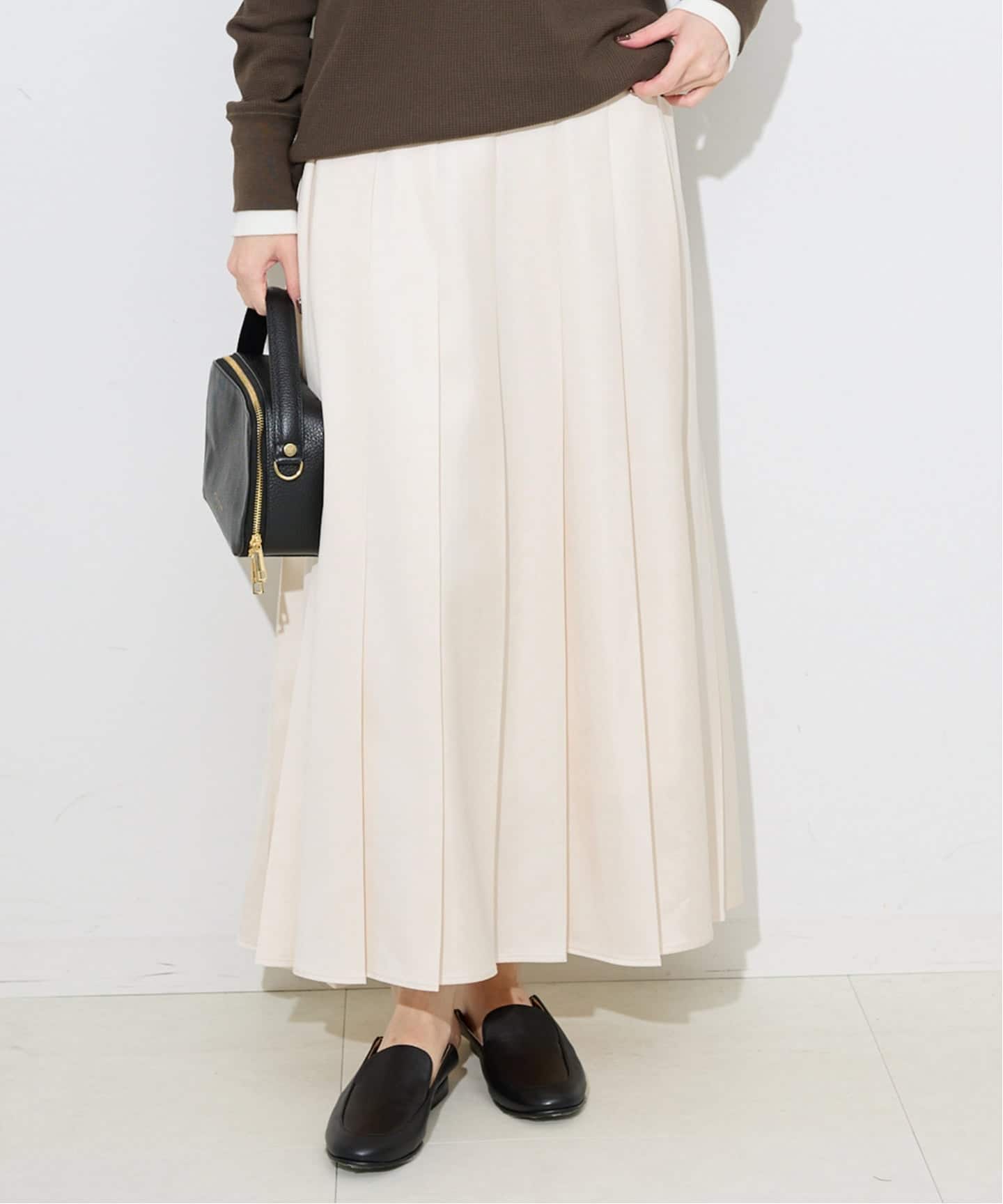 スローブイエナ　プリーツスカート 新品•未使用 レザーライクプリーツスカート（その他スカート）｜SLOBE IENA