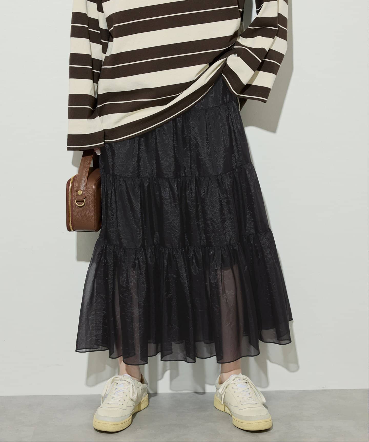 SLOBEIENA25aw シアーオーガンジーティアードスカート シアーオーガンジーティアードスカート（その他スカート）｜SLOBE IENA
