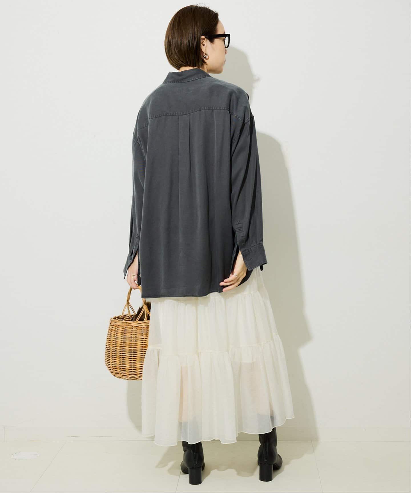 シアーオーガンジーティアードスカート（その他スカート