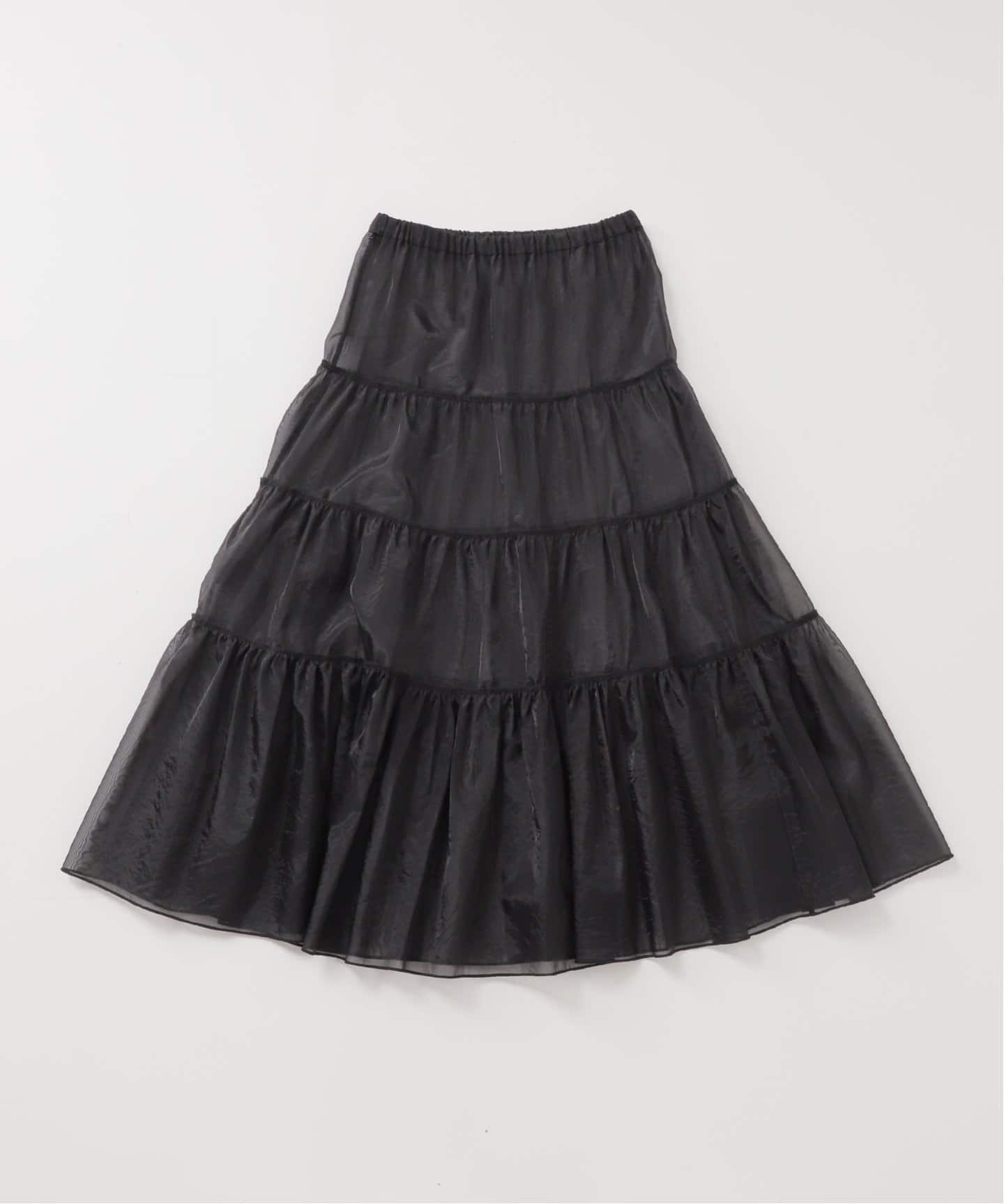 シアーオーガンジーティアードスカート（その他スカート