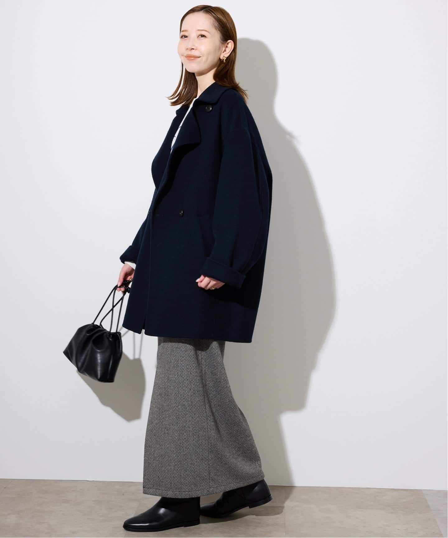 ツイードリラックスIラインスカート（その他スカート）｜SLOBE IENA