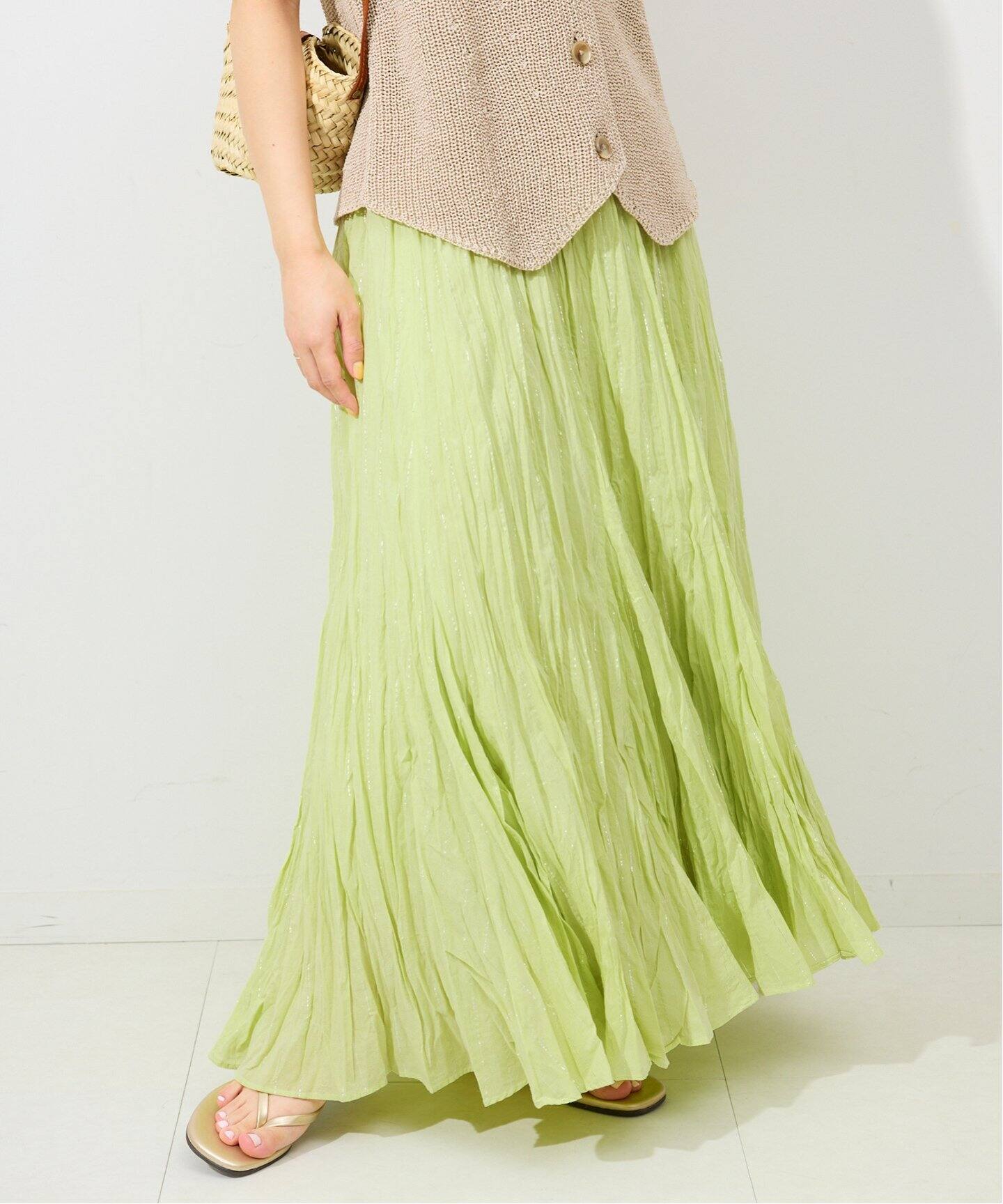 SLOBE IENA クリンクルフレアスカート クリンクルフレアスカート（その他スカート）｜SLOBE IENA