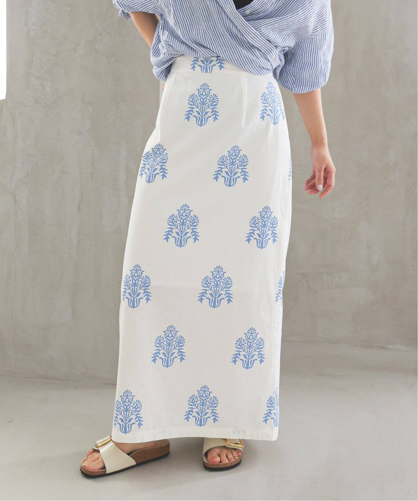 インドモチーフプリントスカート（その他スカート）｜SLOBE IENA