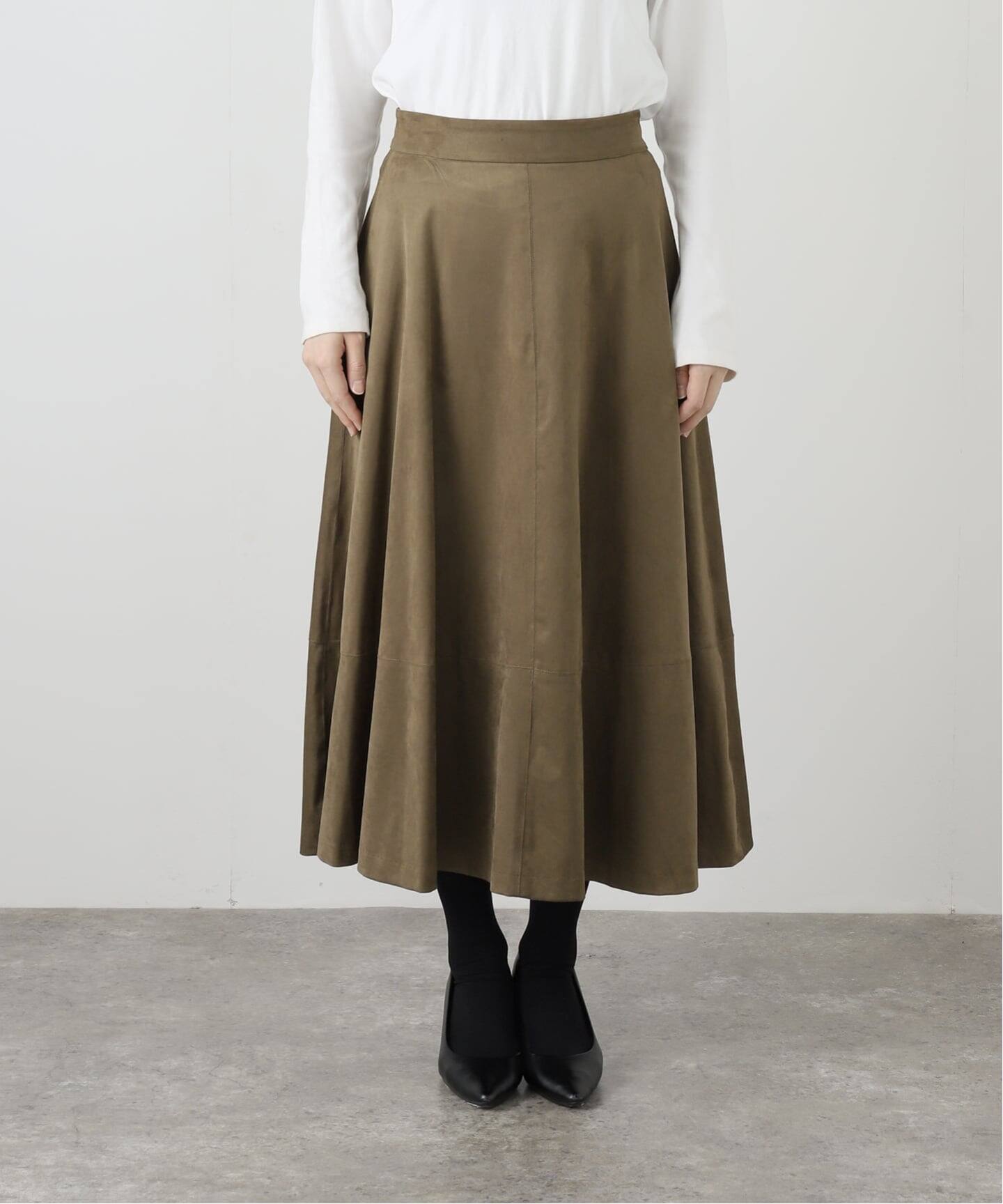 ★ひなくる★ IENA 美品！スウェードライクフレアスカート IENA（イエナ）の「スウェードライクフレアスカート（スカート）」 - WEAR