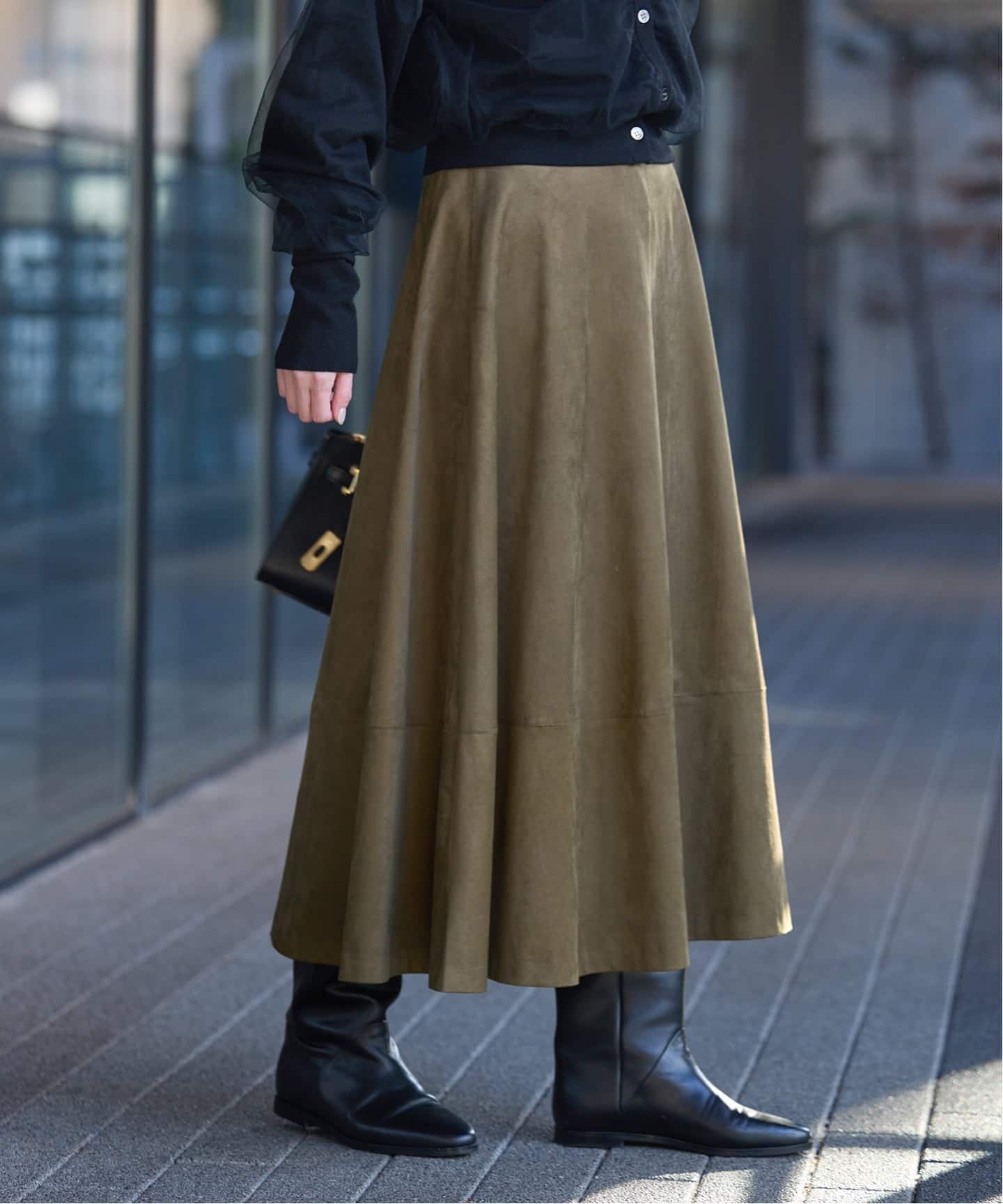 slobe iena フレアロングスカート European Linen ロングフレアスカート | スローブ イエナ(SLOBE IENA