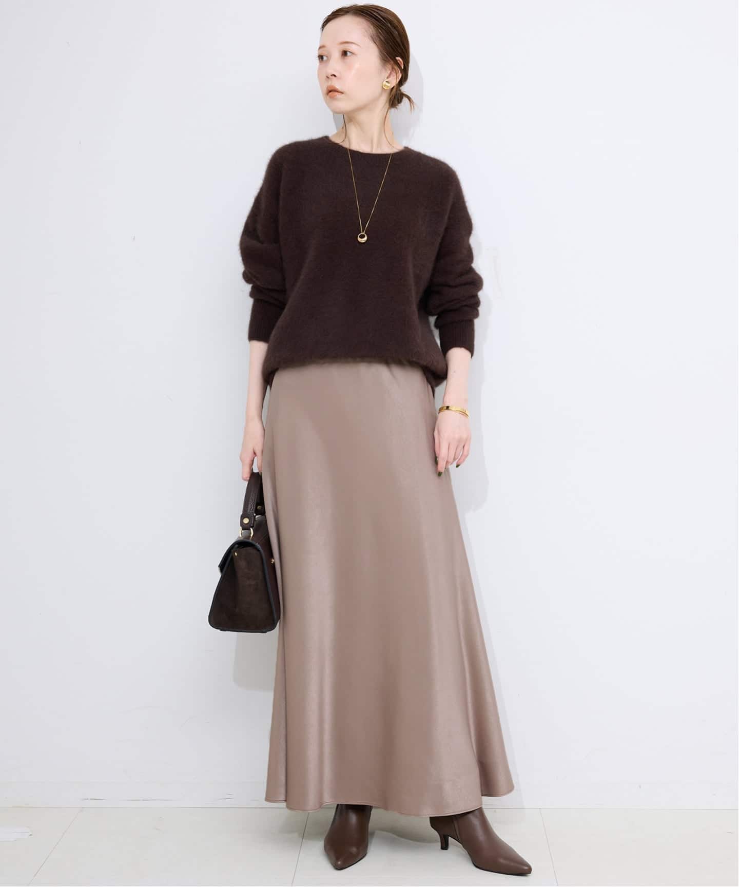 IENA SLOBEフレアスカート ベージュ新品タグつき SLOBE IENA（スローブイエナ）の「European Linen ロングフレア