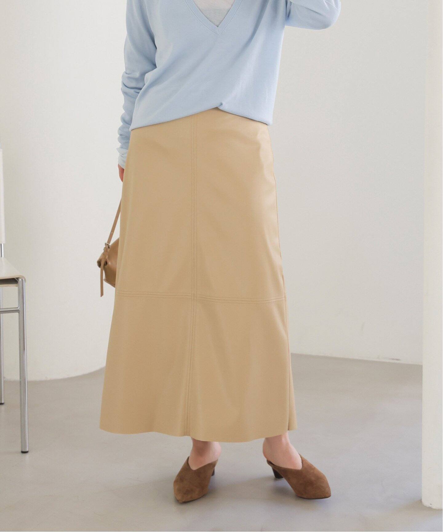 フェイクレザースカート（ロング・マキシ丈スカート）｜SLOBE IENA  