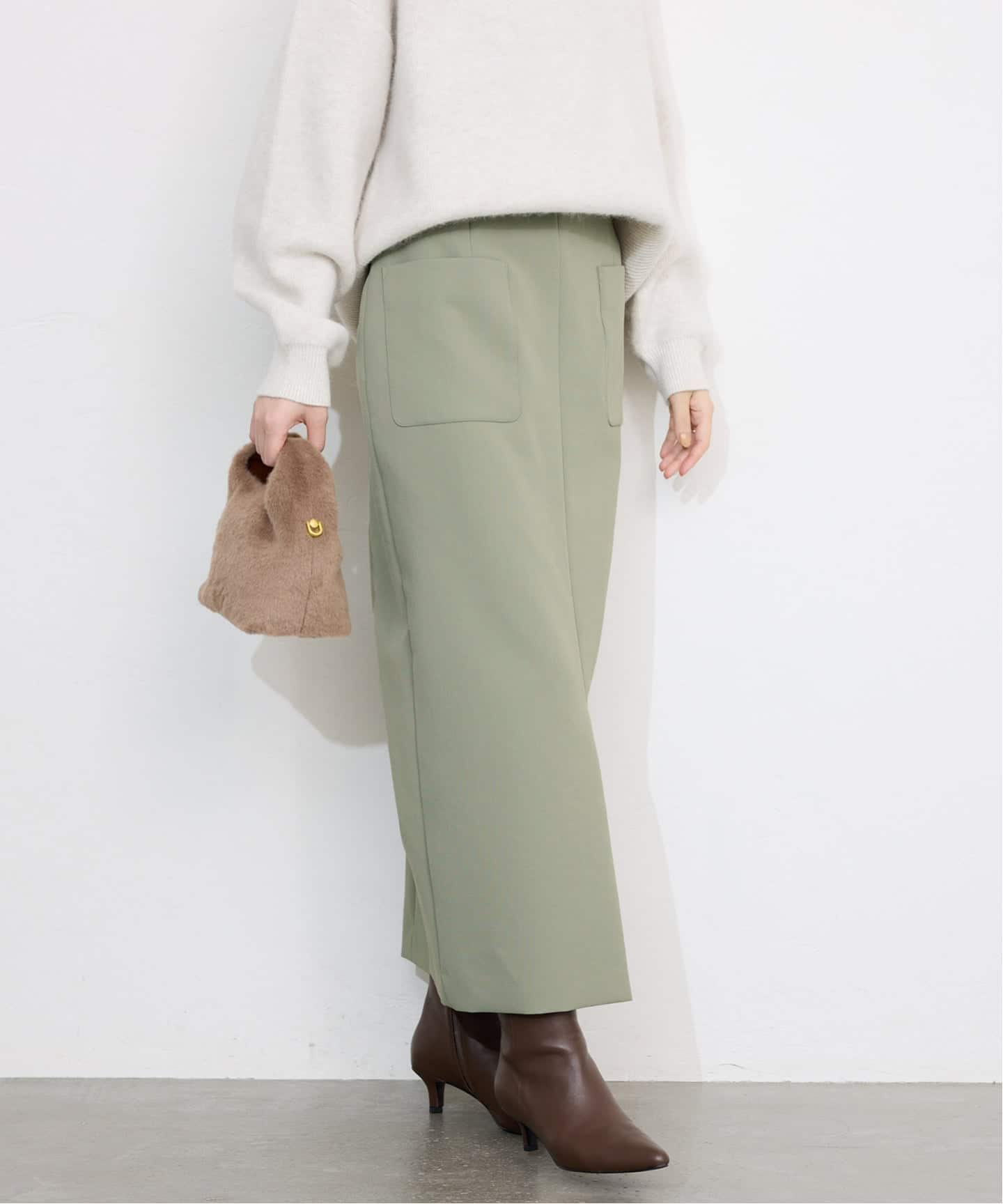 スローブイエナ　ダブルクロスタイトスカート38 スローブイエナ ダブルクロスタイトスカート38 - メルカリ