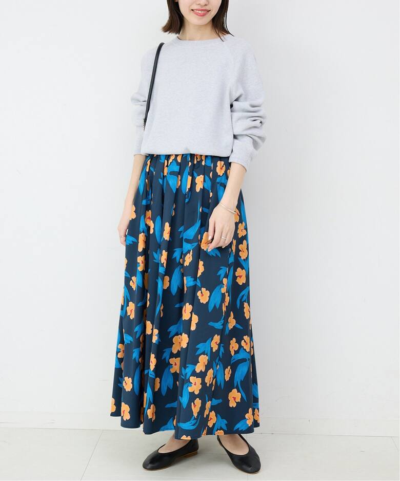 フラワープリントタフタスカート  詳細画像19