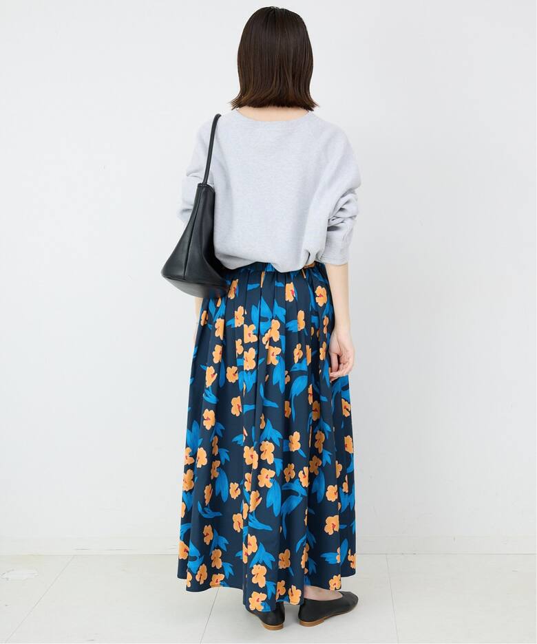 フラワープリントタフタスカート  詳細画像21