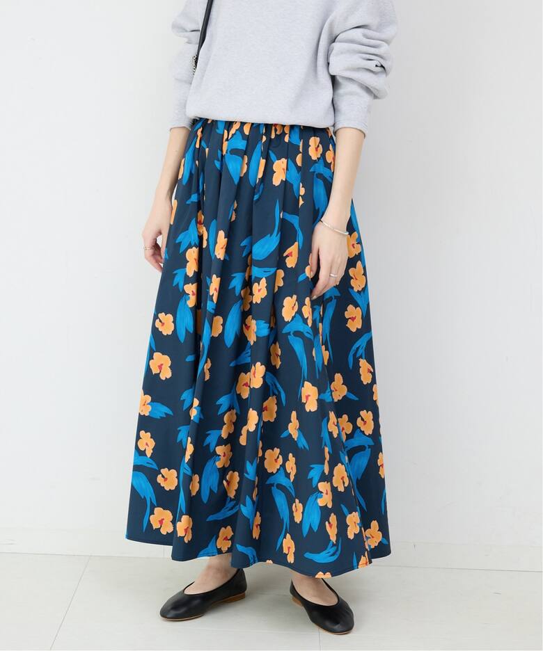 フラワープリントタフタスカート  詳細画像22
