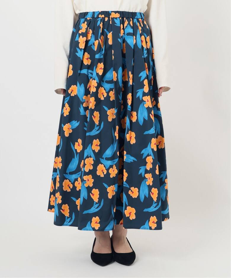 フラワープリントタフタスカート  詳細画像25